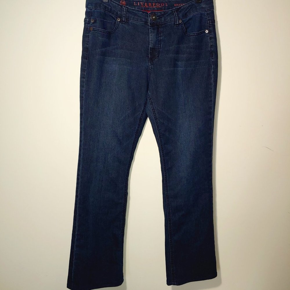 Liverpool Jeans Company Rita's Bootcut Size 10 Dark Blue